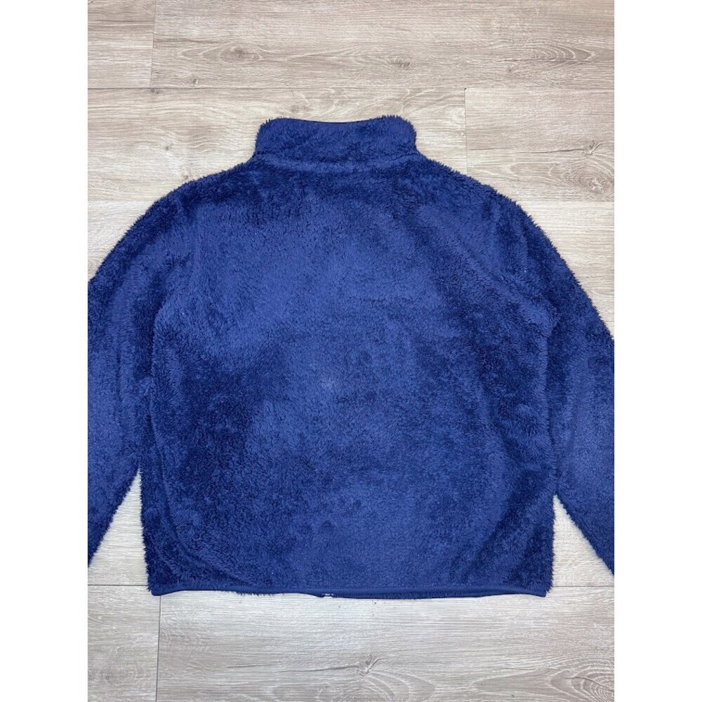 Kids Plush Fleece Zip Jacket Navy Blue Size 11-12 - Picture 9 of 9